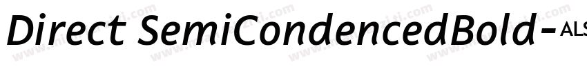 Direct SemiCondencedBold字体转换